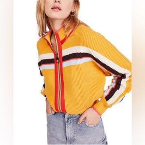 Free People | NWT Ready Set Go Zip Up Sweater